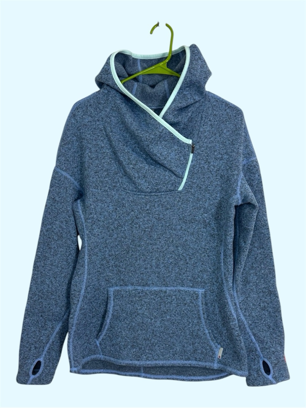 STIO Sweetwater 1/4 Zip Pullover Women's Medium Fleece Hoodie Blue Gorpcore Hike